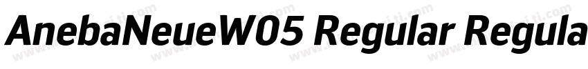 AnebaNeueW05 Regular Regular字体转换